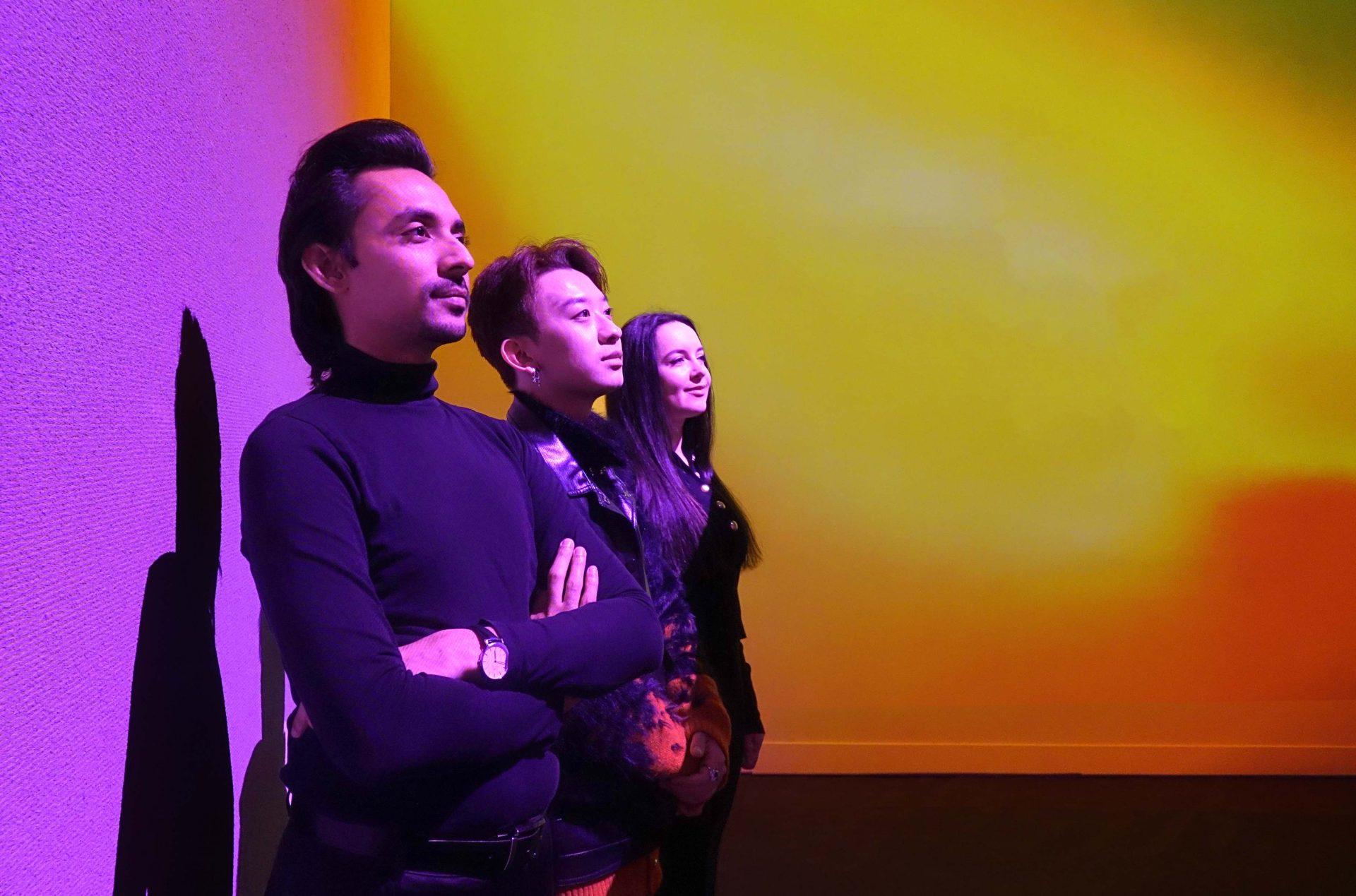 Samsara artwork projected inside a Frameless gallery