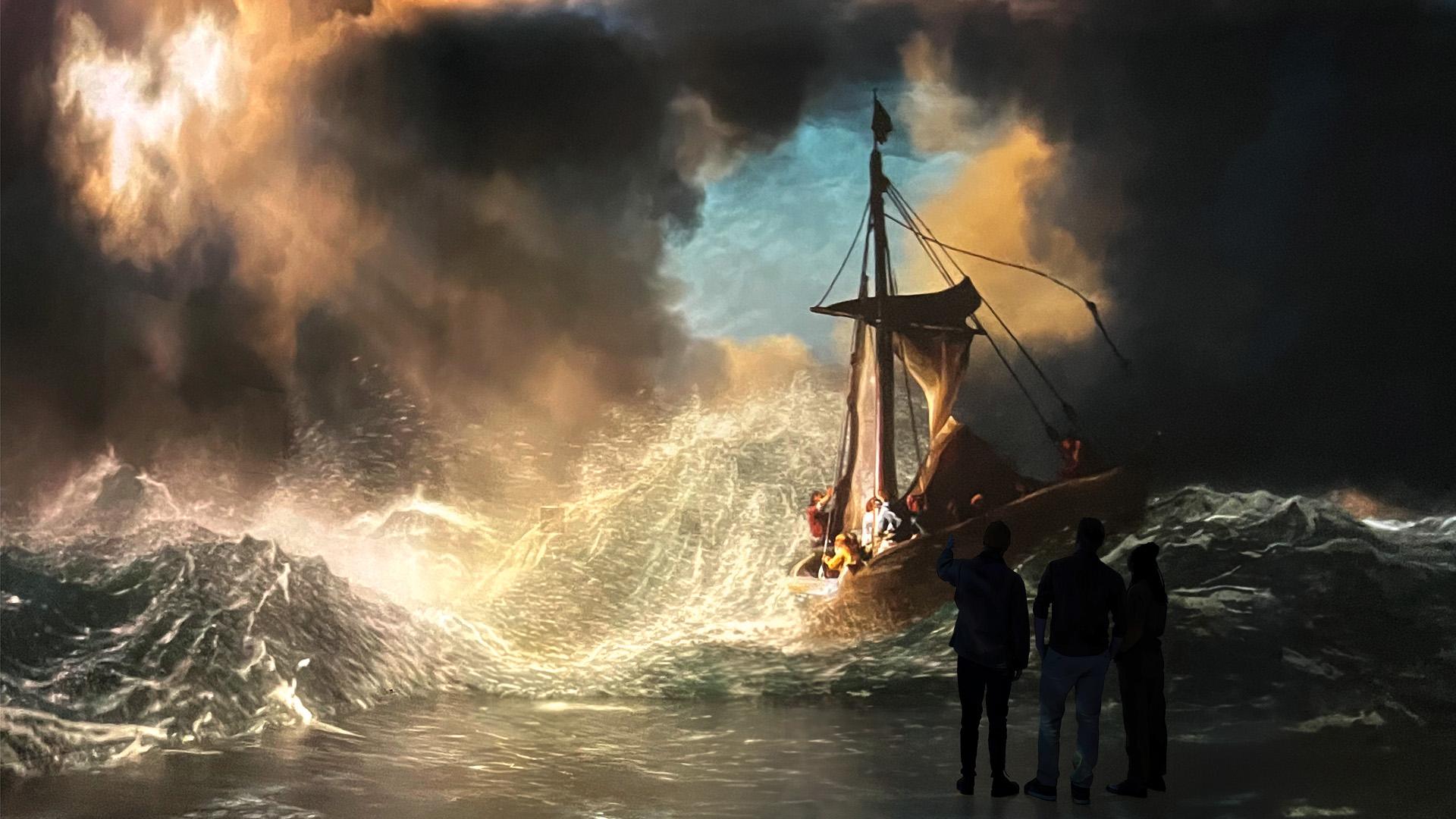 Immersive art scene from The World Around Us