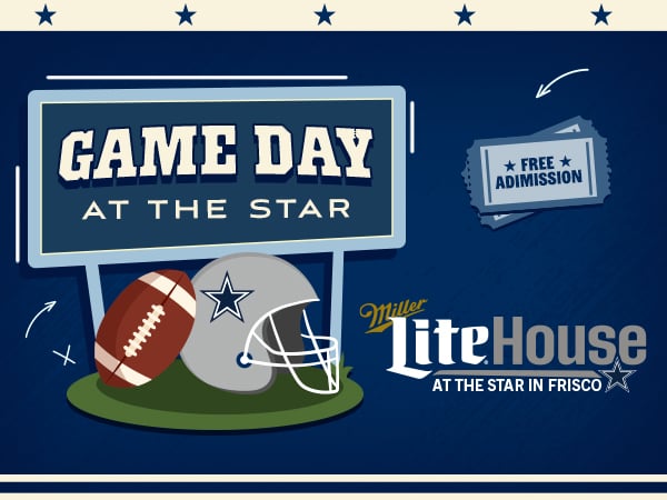 Game day activity near The Star