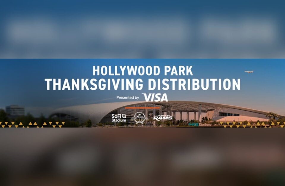 Community gathering at Hollywood Park near SoFi Stadium
