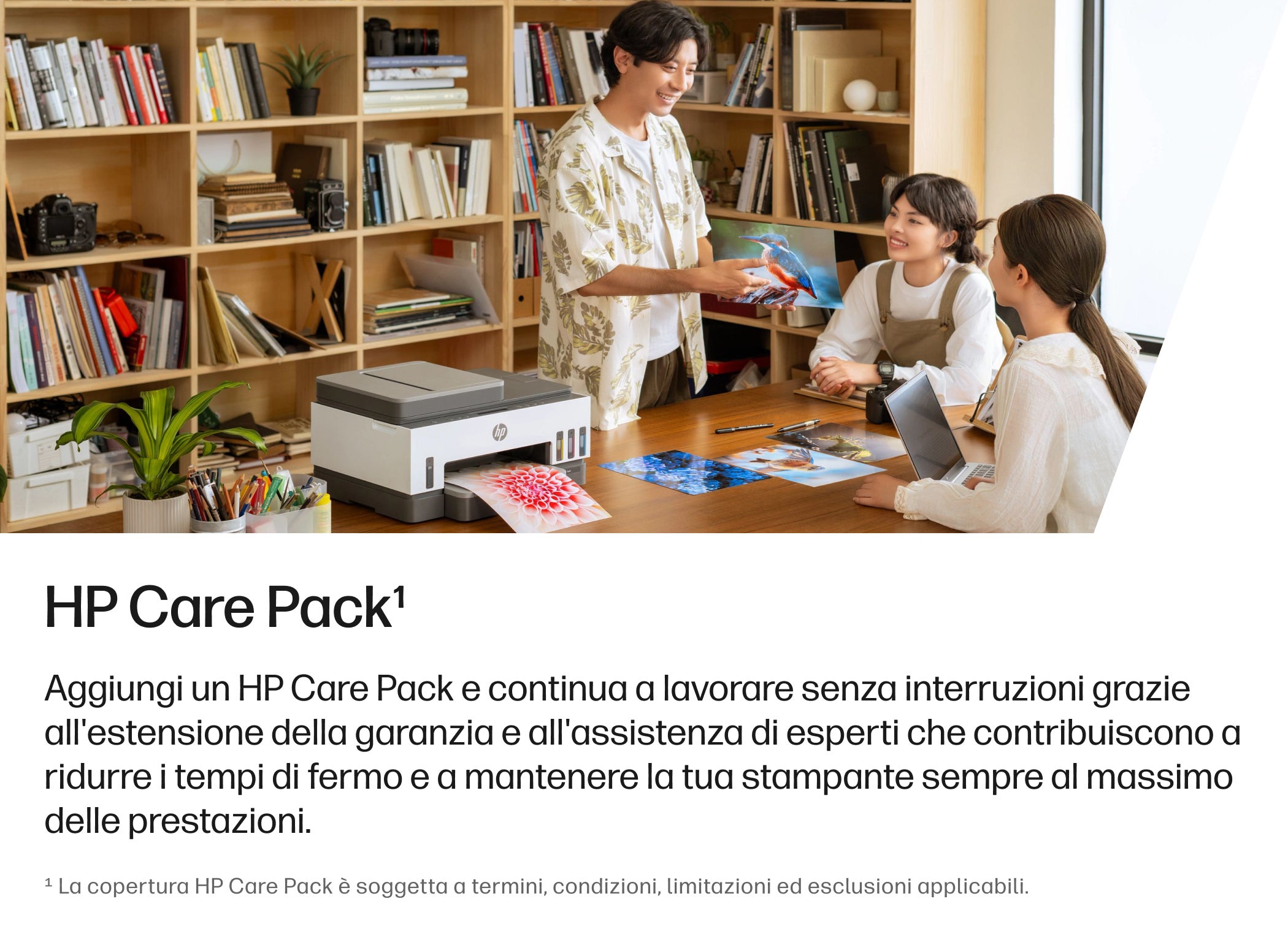 HP print care pack service overview graphic