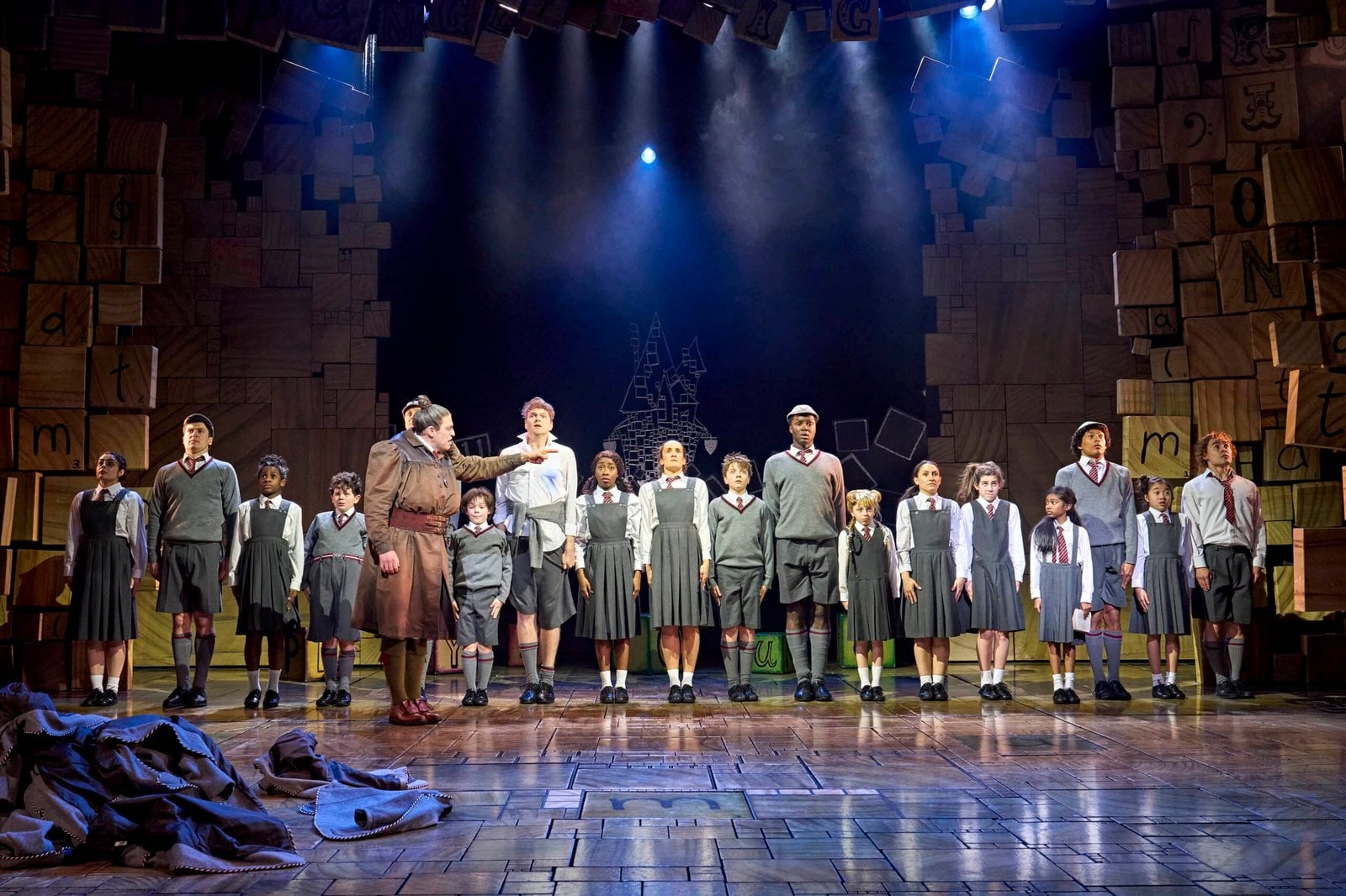 Matilda The Musical performers during a performance