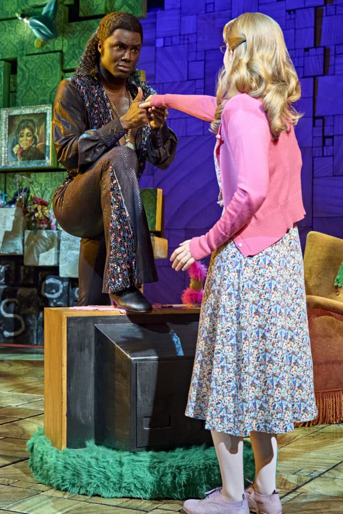 Matilda performers in a portrait stage photograph
