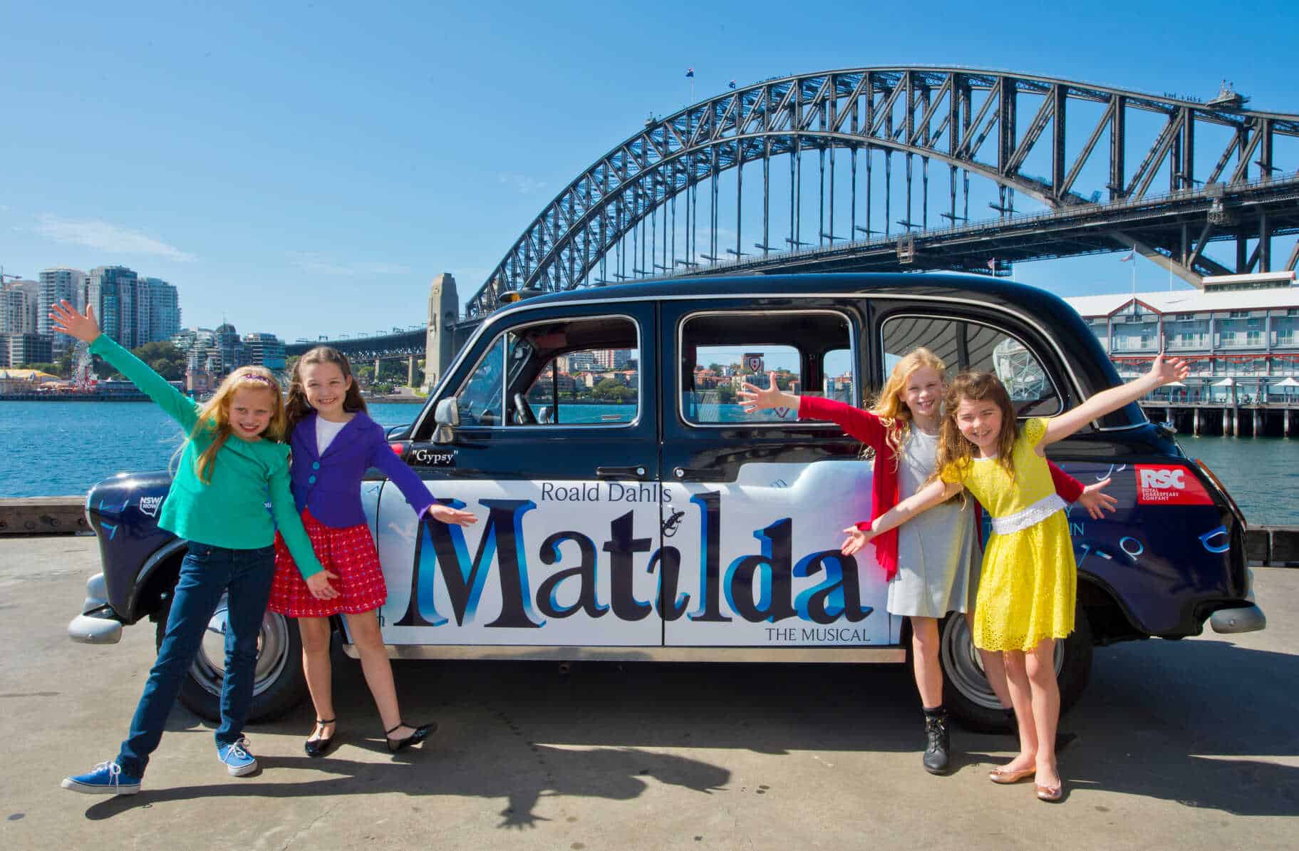 Performers from an Australian production of Matilda