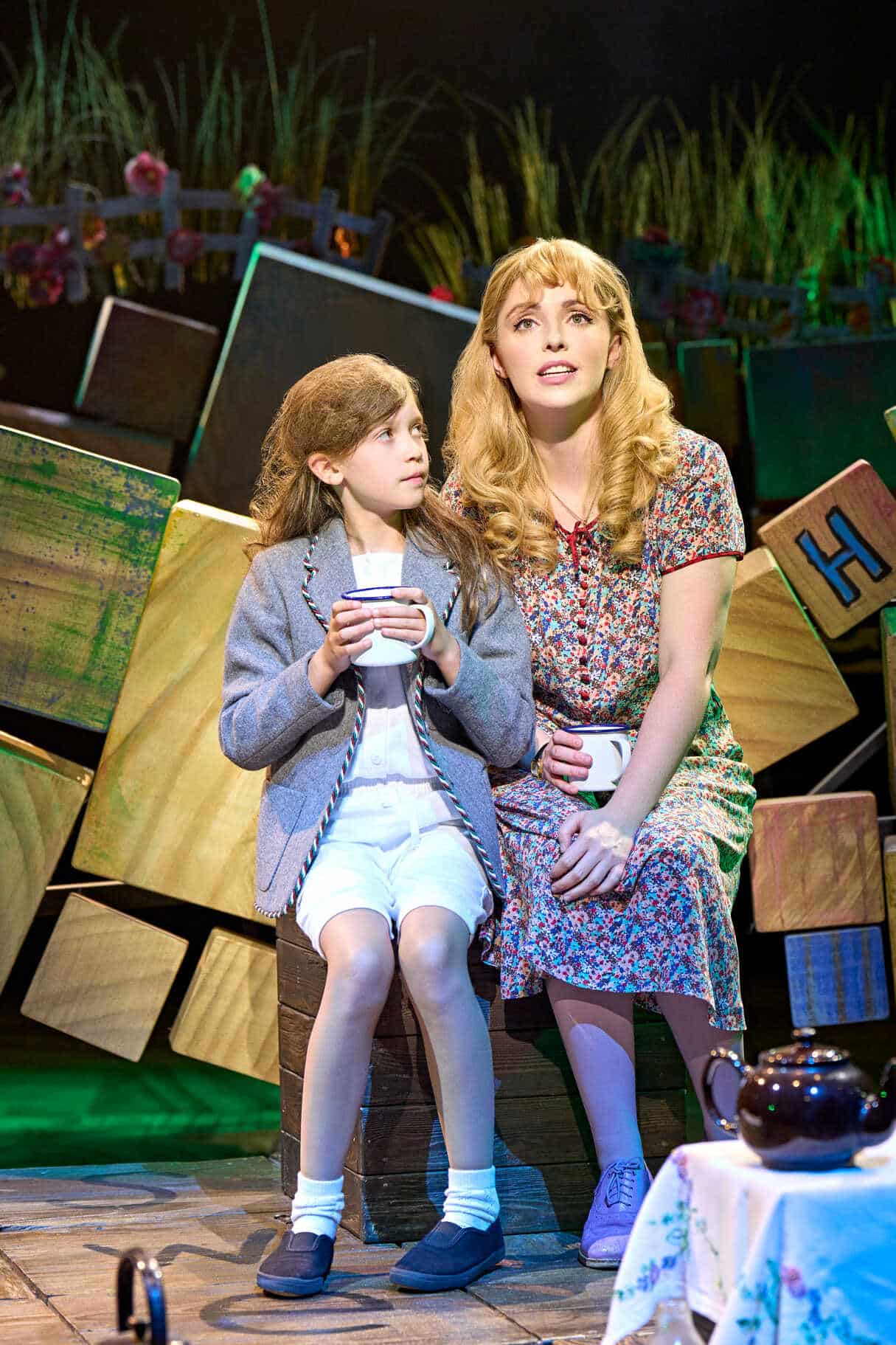 Matilda The Musical performers on stage in a production scene