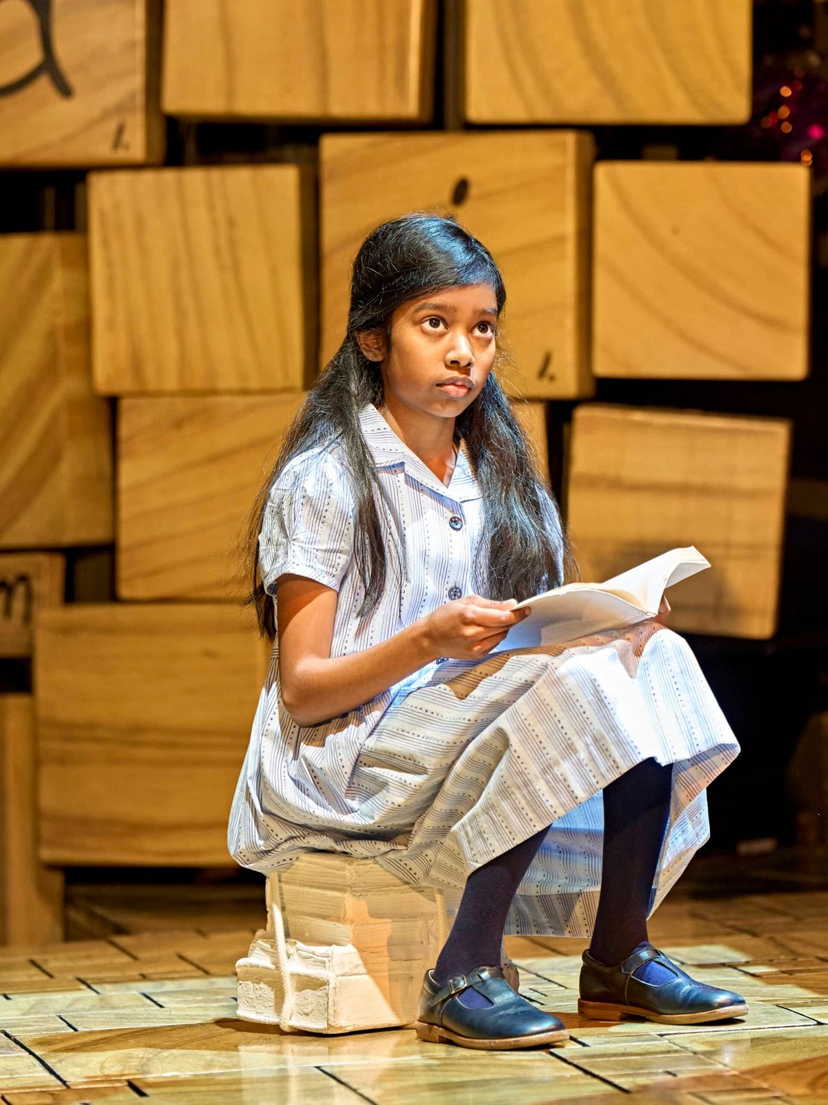 Sithuni Gamage performing as Matilda in a London production photograph