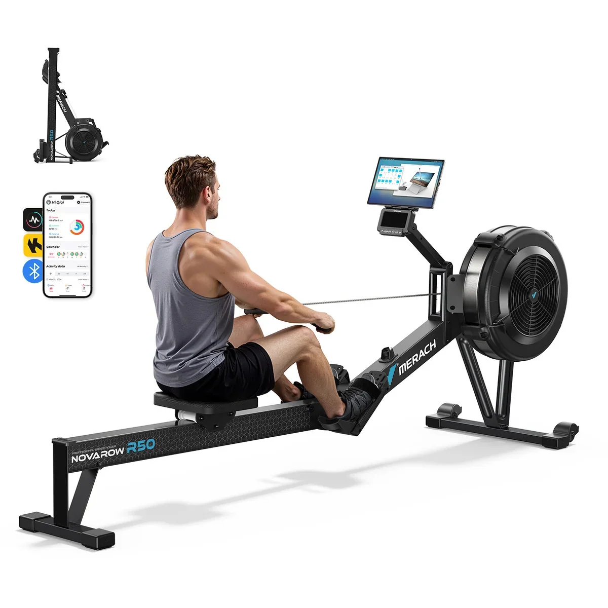 Merach NovaRow R50 Pro air rower product image