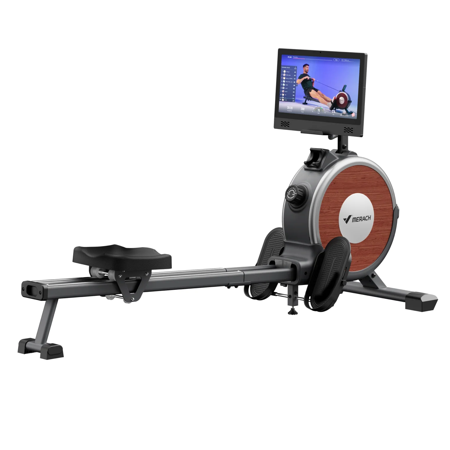 Merach Q1S Pro rowing machine with display