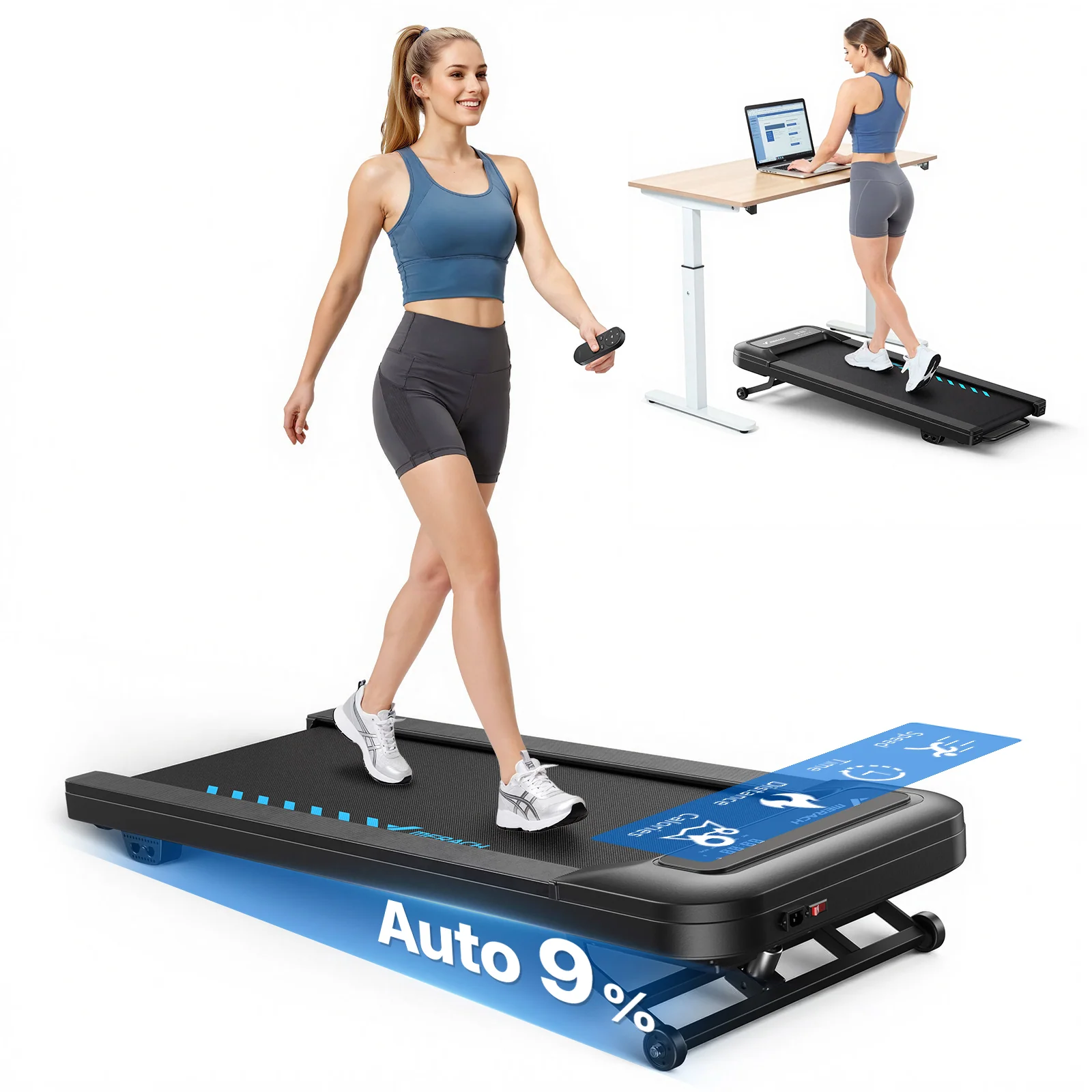 Merach T14 walking pad shown on its product page