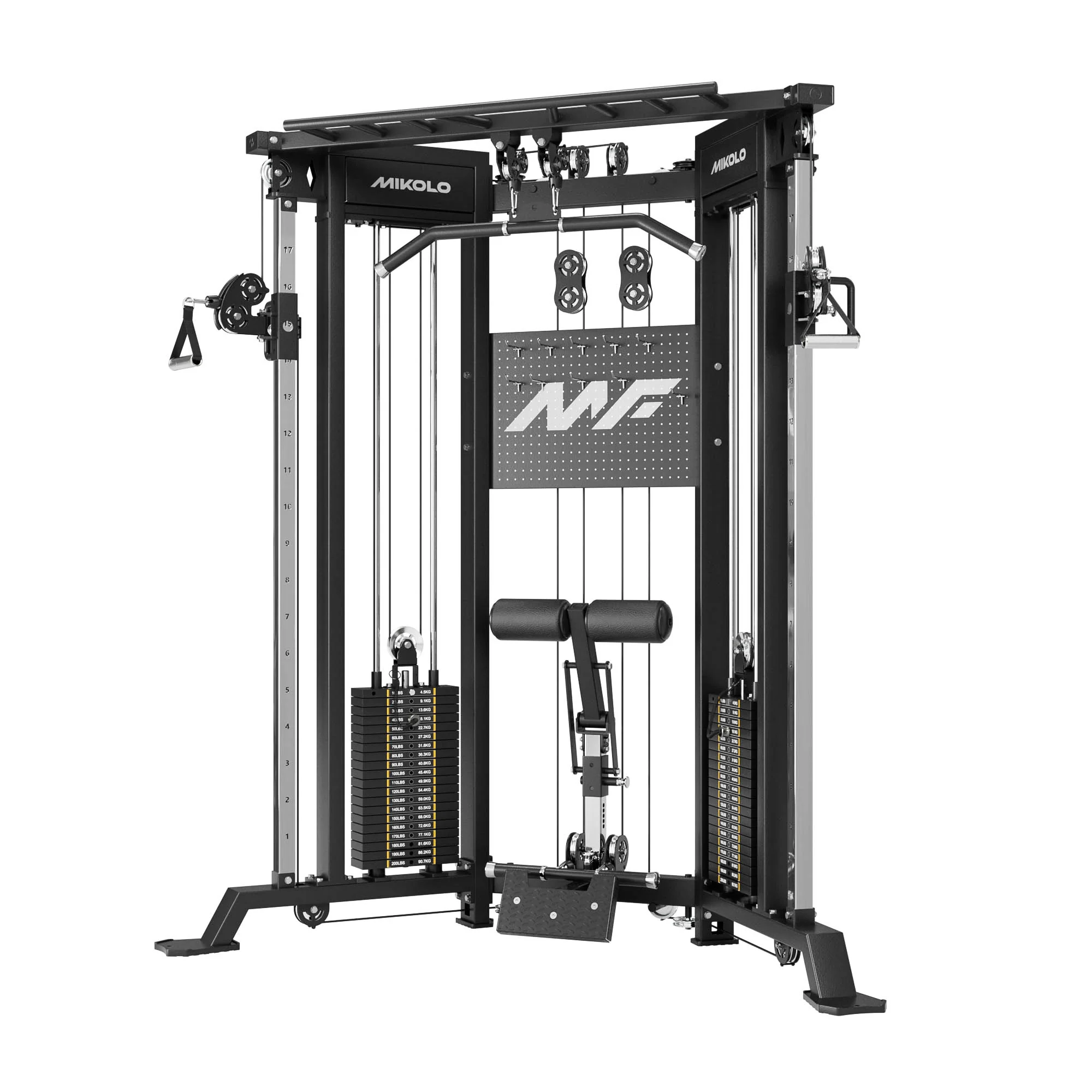 FALCON 2.0 functional trainer with centralized lat and row system