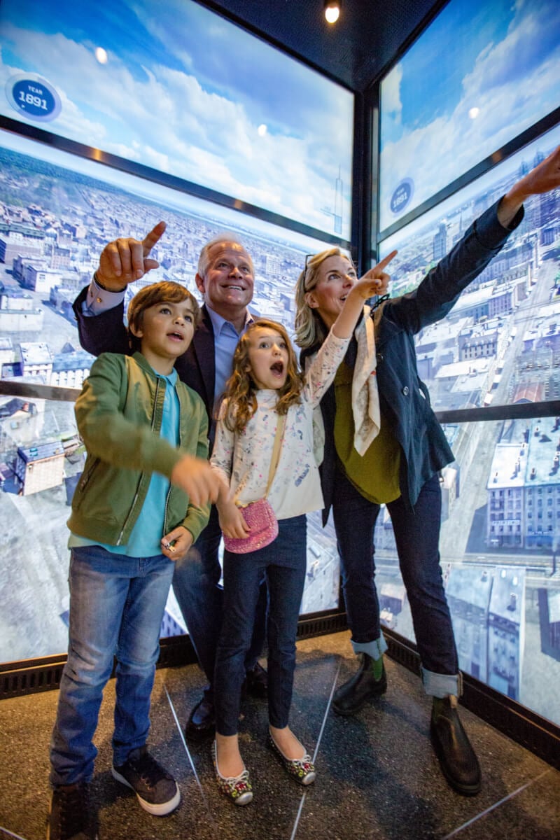 SkyPod elevator at One World Observatory