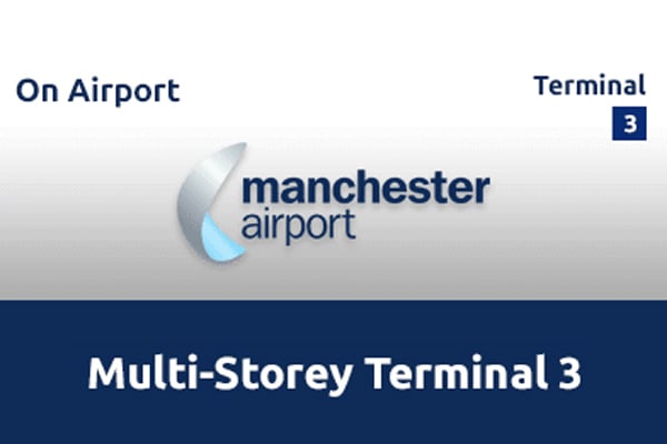 Multi-storey parking at Manchester Airport Terminal 3