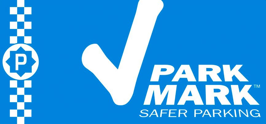 Park Mark sign shown on a Parking Up airport page