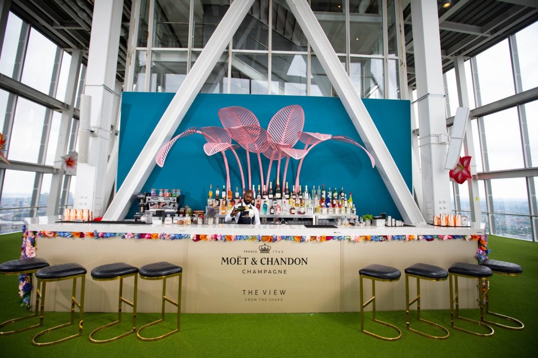 Champagne bar inside The View from The Shard