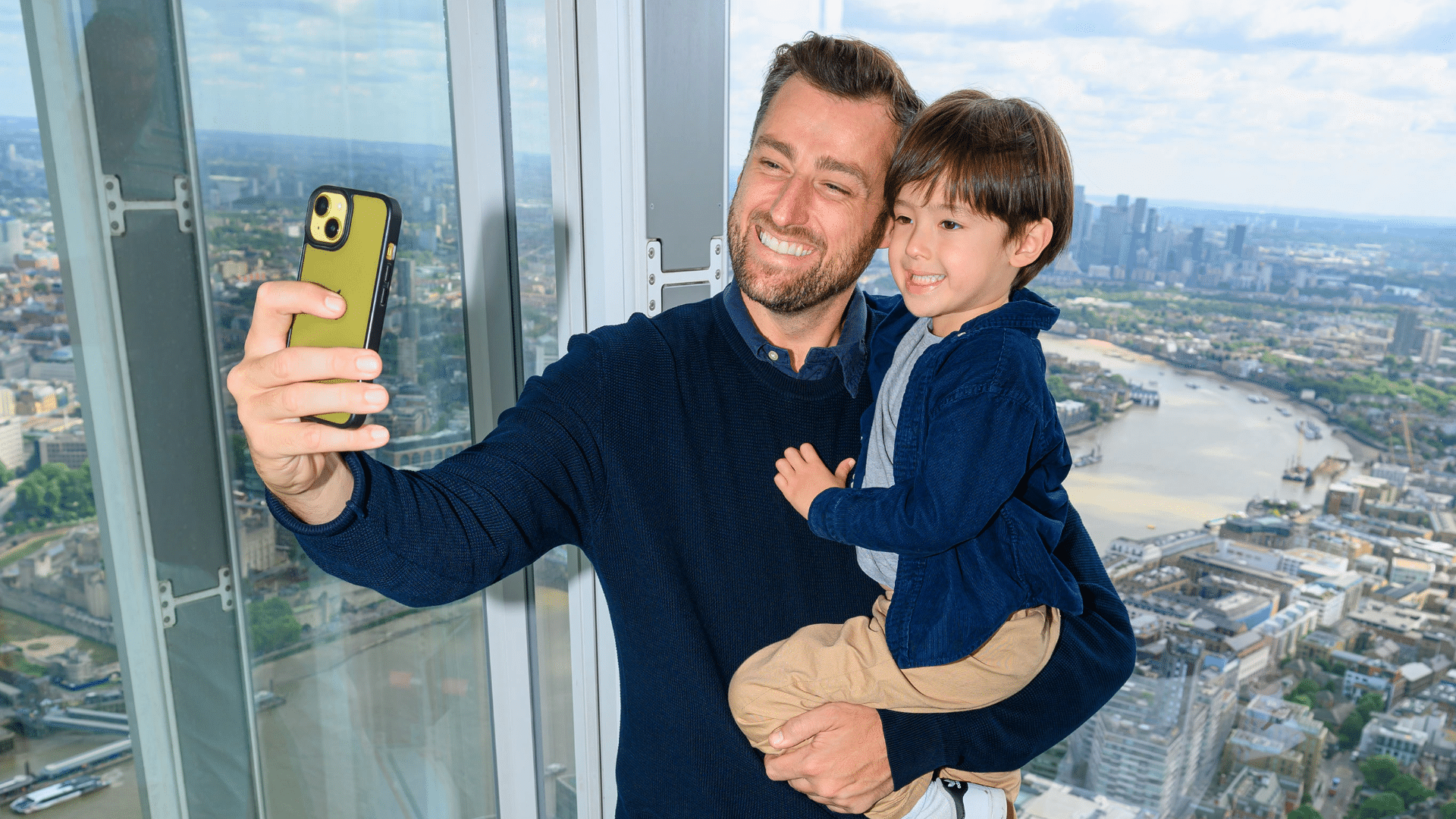 Family enjoying a visit to The View from The Shard
