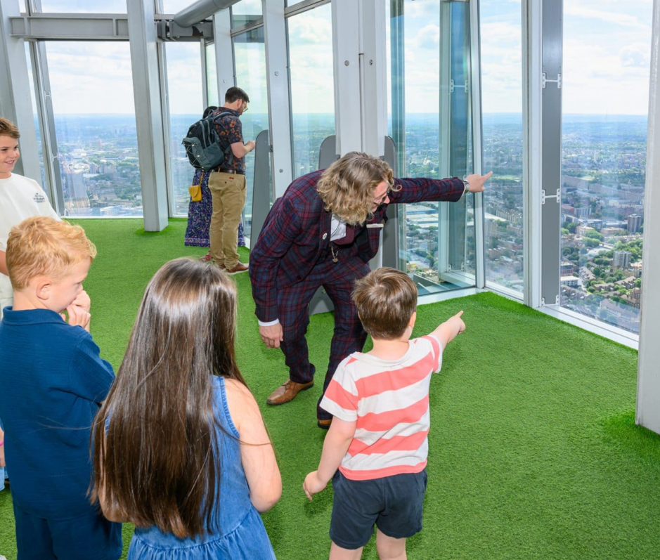 Children visiting The View from The Shard