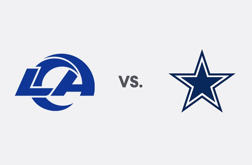 Rams and Cowboys playing at SoFi Stadium