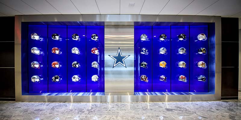 Distinctive interior display at The Star in Frisco