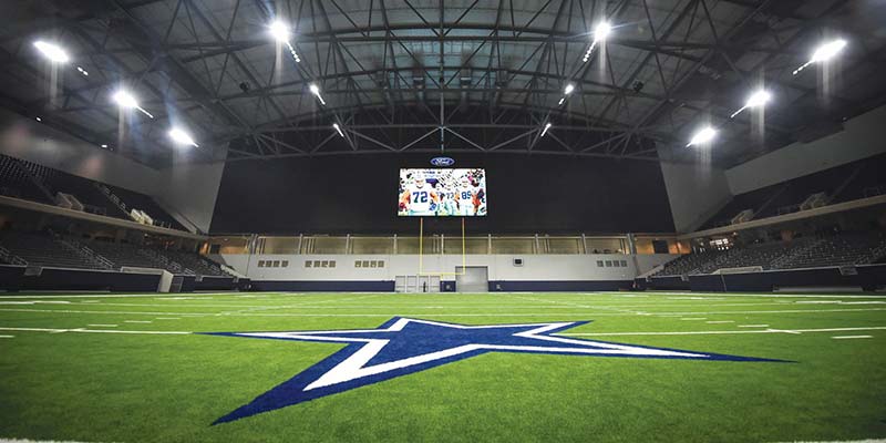 A campus view from The Star in Frisco tour route