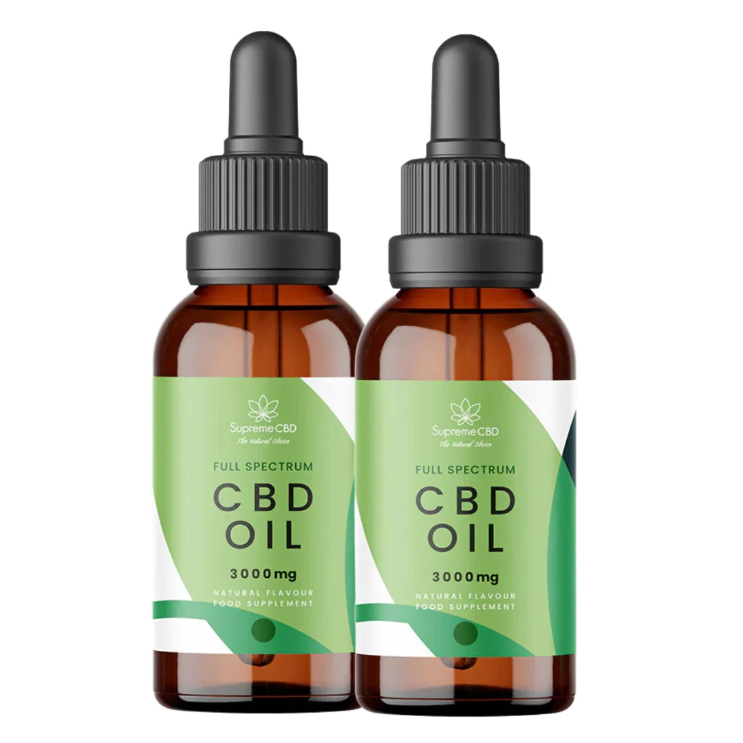 SupremeCBD full spectrum oil in the 3,000mg listing
