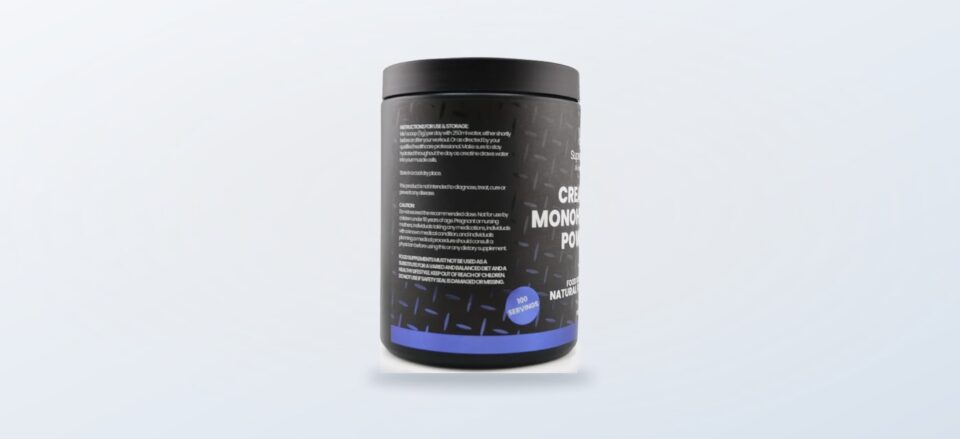 SupremeCBD creatine monohydrate powder pouch