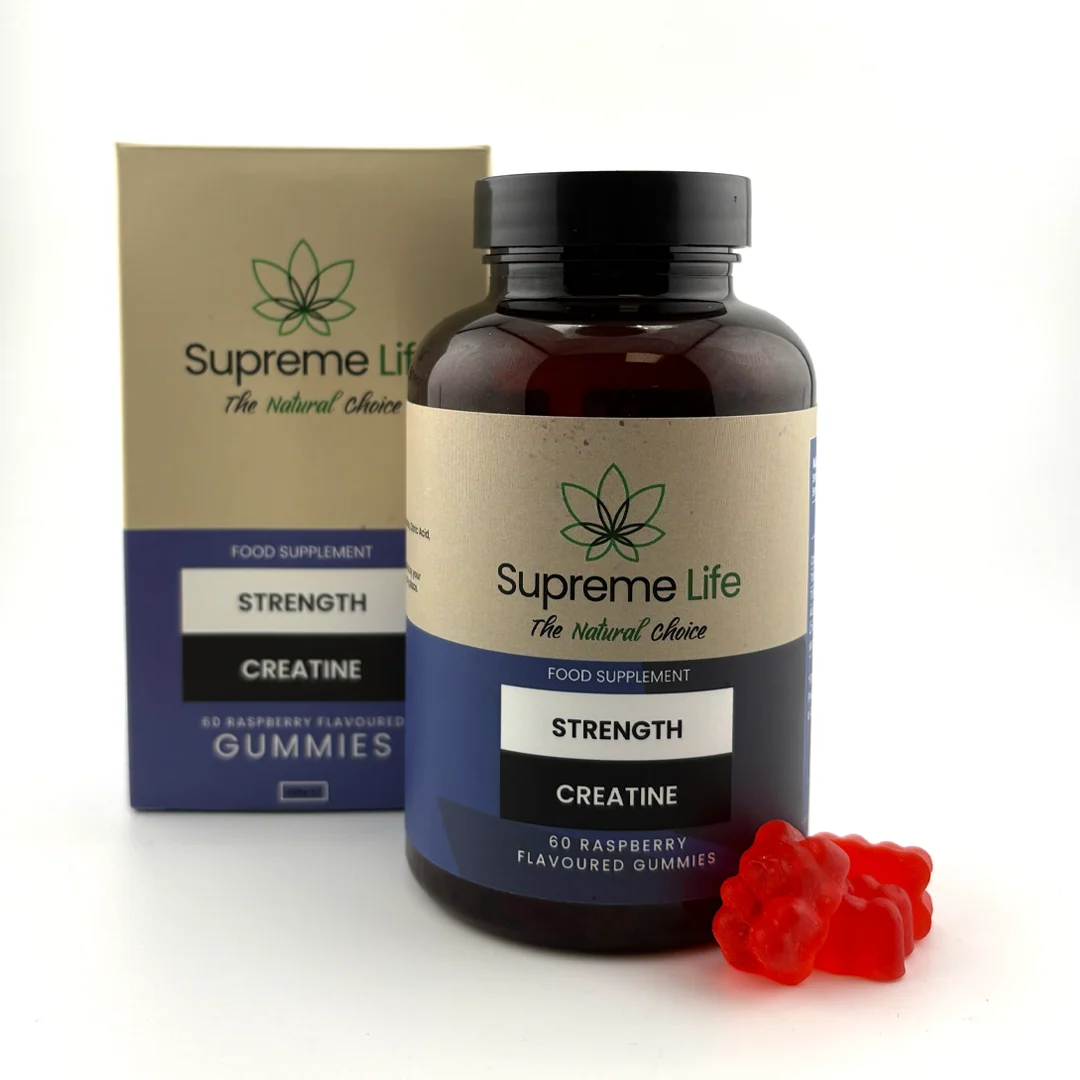 Supreme Life creatine gummies bottle