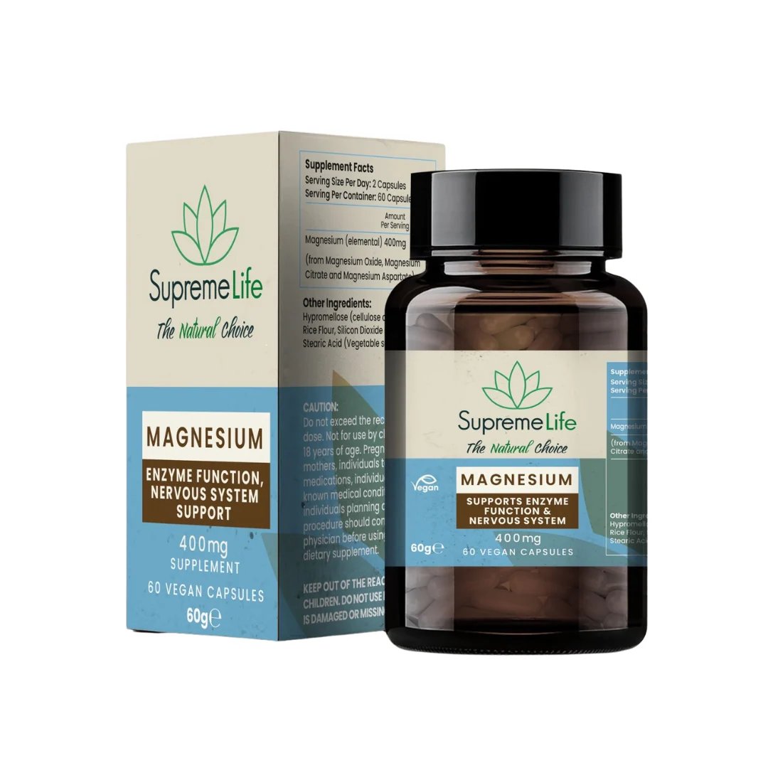 Supreme Life magnesium capsules bottle