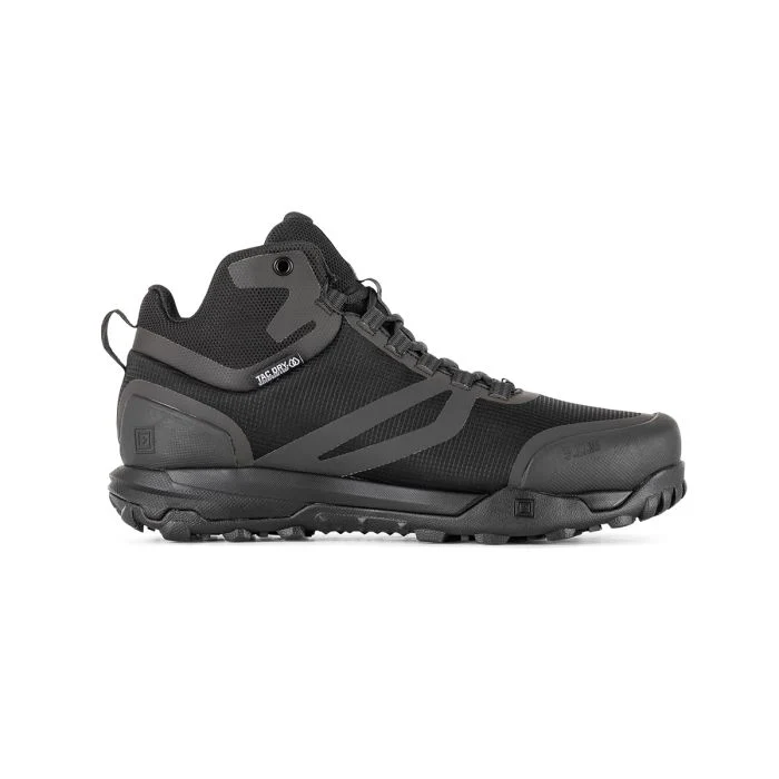 Black 5.11 A/T Mid WP Boots shown from the side