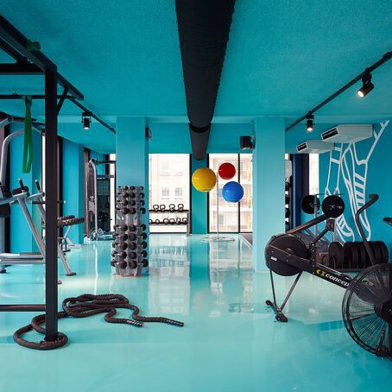 Fitnessruimte van The Social Hub in Eindhoven