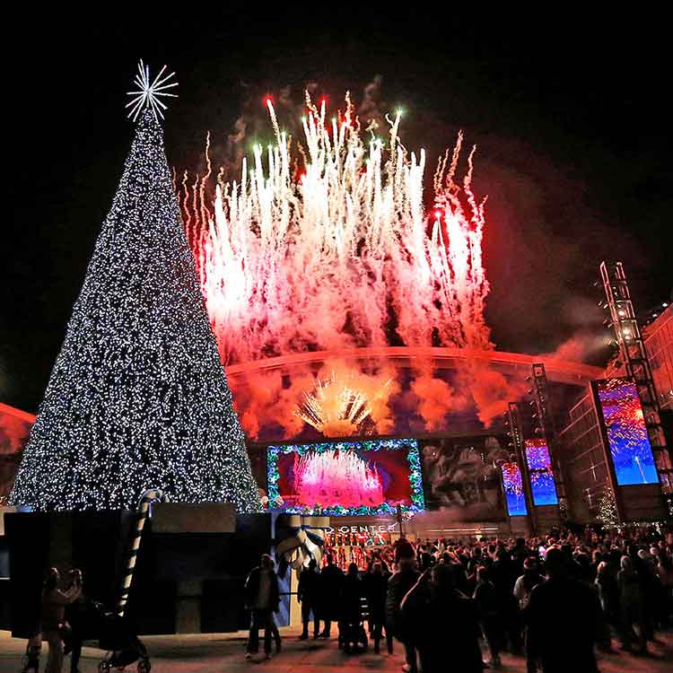 Holiday scene at The Star in Frisco