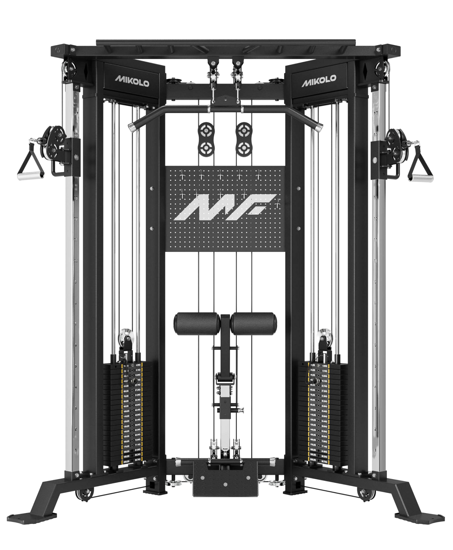 FALCON 2.0 functional trainer with centralized lat and row system