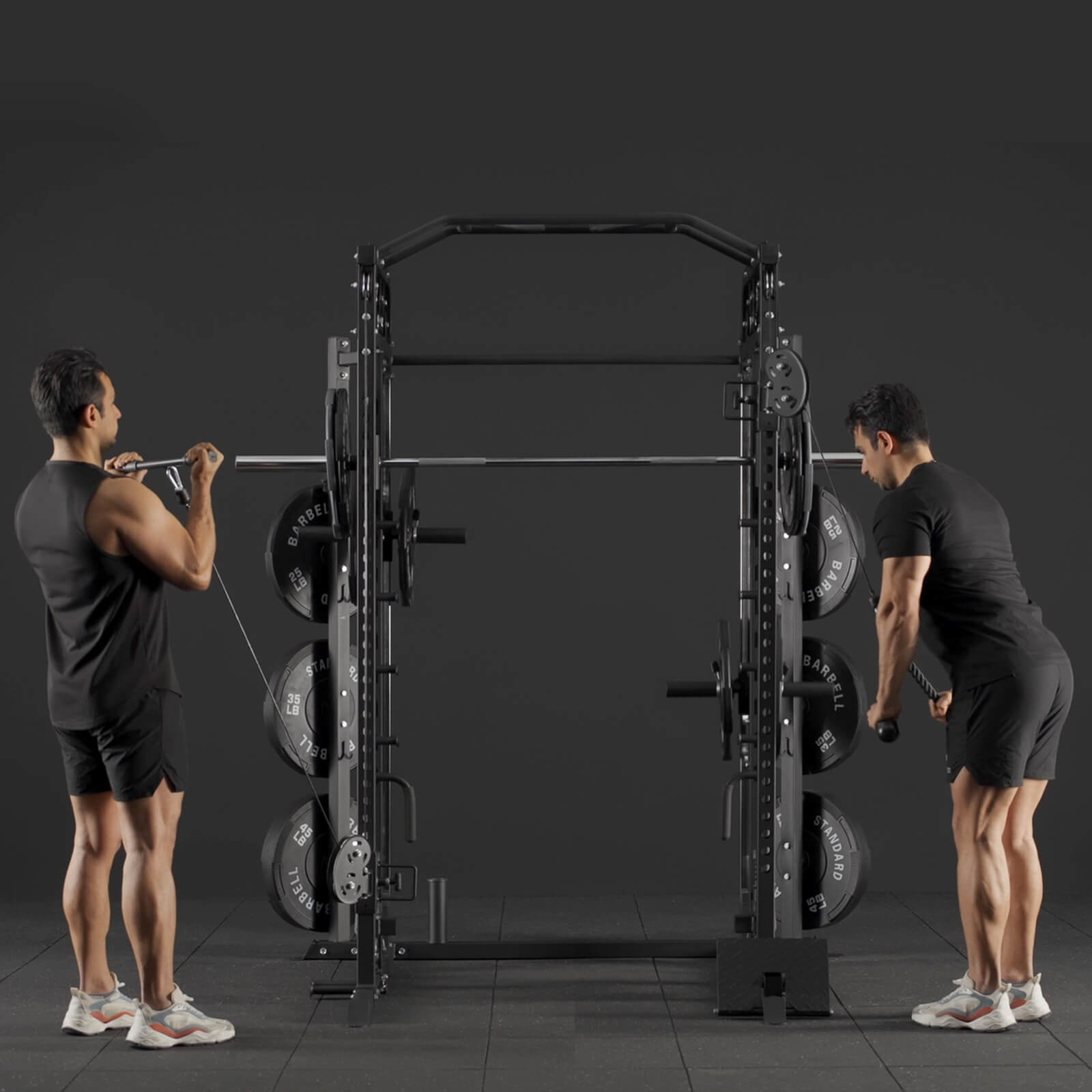M7 Smith machine with cable and rack components