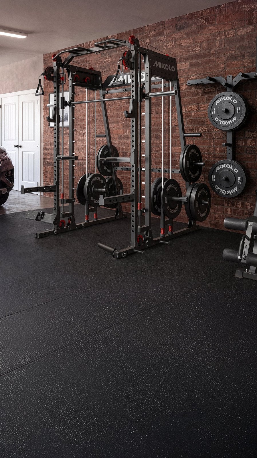 M8 strength training machine in a gym environment