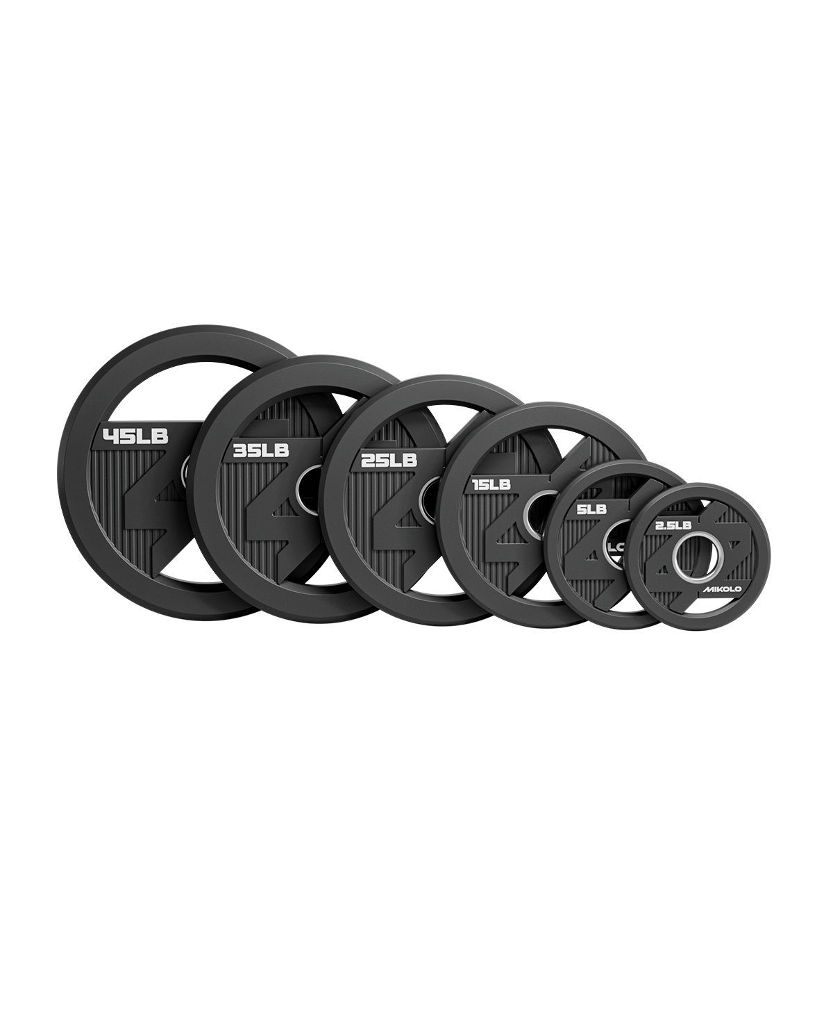 SHIELD rubber-coated Olympic grip plates